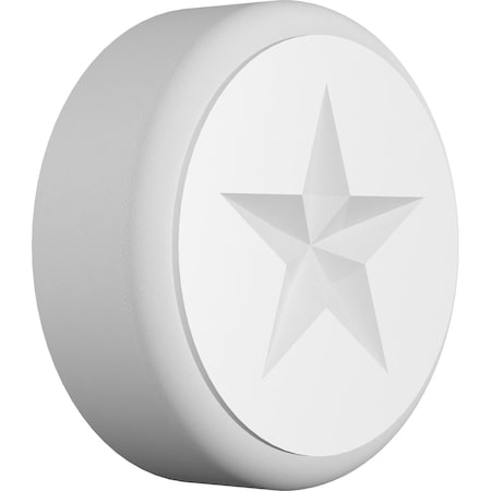 Ekena Millwork Standard Grayson Star Rosette With Rounded Edge, 3"W x 3"H x 1"P ROSP030X030X100GRY08